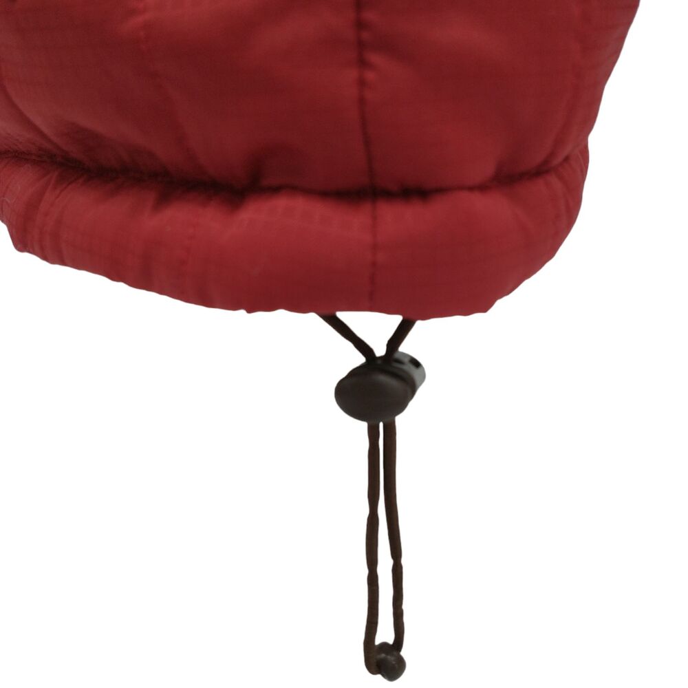 Ruff Hewn Reversible Quilted Zip Vest Red Brown Ripstop Drawstring Womens Medium - Picture 8 of 16
